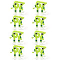Steal a Brainrot 67 Meme Collectible Figure, Flexible Mini Character Statue (4 pieces)