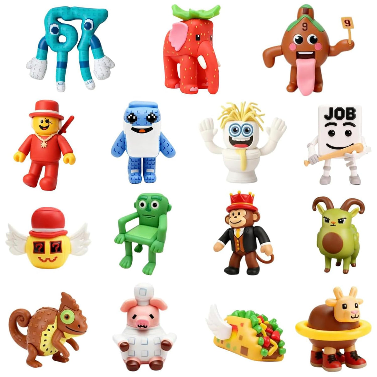 15 PCs Steal a Brainrot Toys Action Figure Set - 67 Collectible Los Tralaleritos Figures, Fan Gift Collection