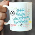 Personalised Dad's Watching Football Mug | Gift for Dad, Uncle, Friend