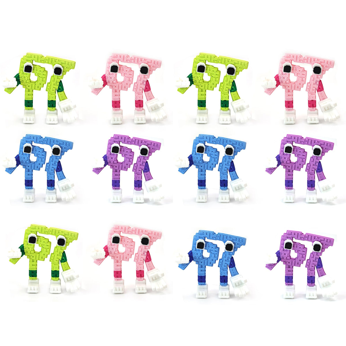 Steal a Brainrot 67 Meme Collectible Figure, Flexible Mini Character Statue (4 pieces)