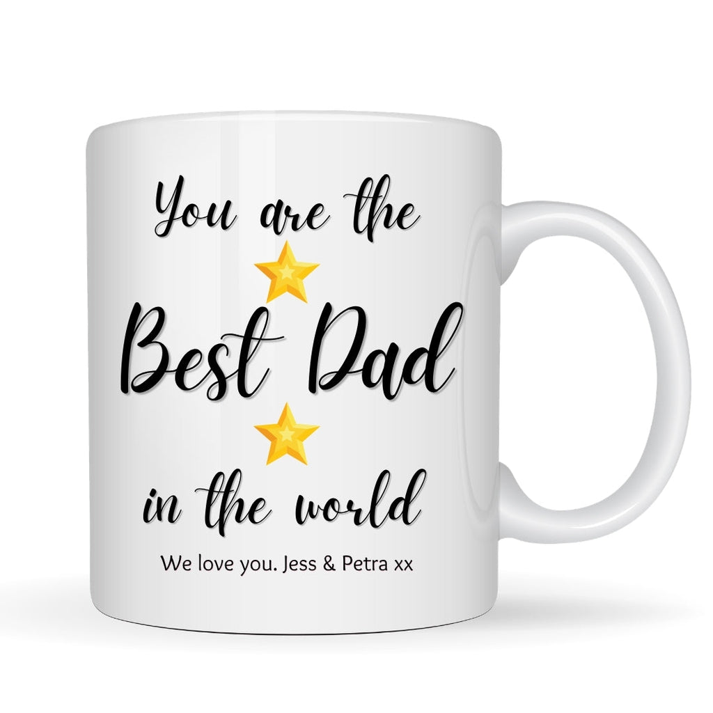 Personalised Best Dad Stars Mug | Birthday Father's Day Gift