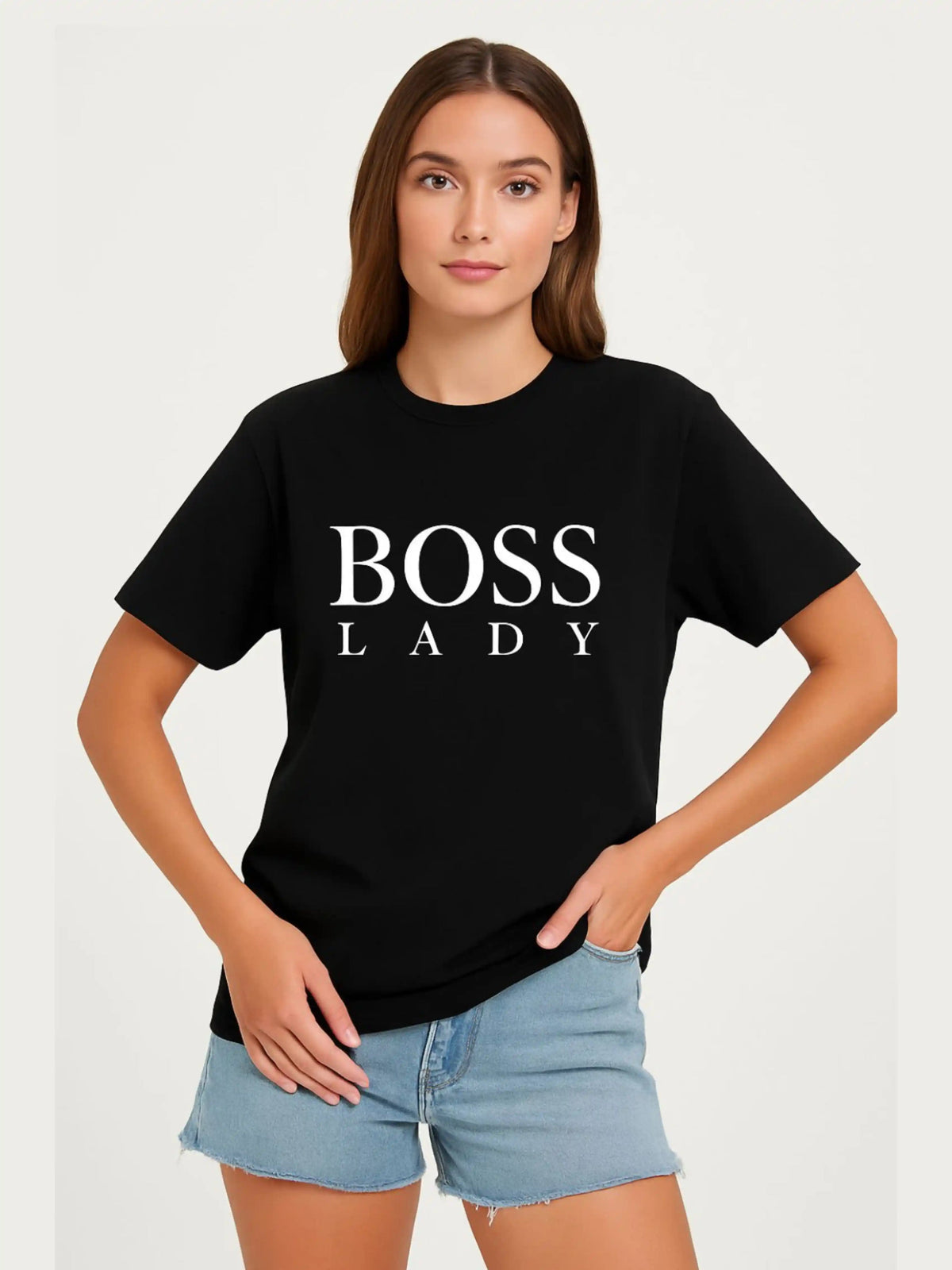 Ladies Boss Lady Oversized T Shirt