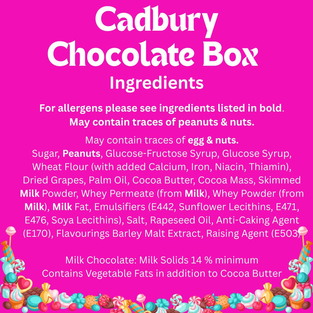 Cadbury Chocolate Variety Gift Selection Box - 19 Cadbury Chocolate Bars per box - Great Selection