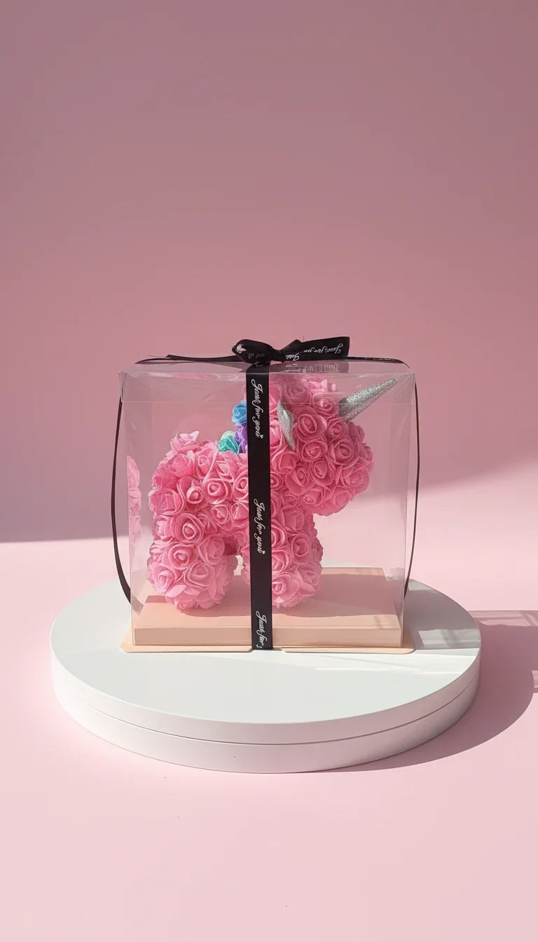 Silk Artificial Flower Unicorn Roses With Luxury Gift Box
