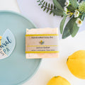 Lemon Sorbet Soap Bar | Lemon, Lemongrass & Poppy Seed Natural Handcrafted Soap | Vegan, Plastic-Free Skincare | 3 Styles Available