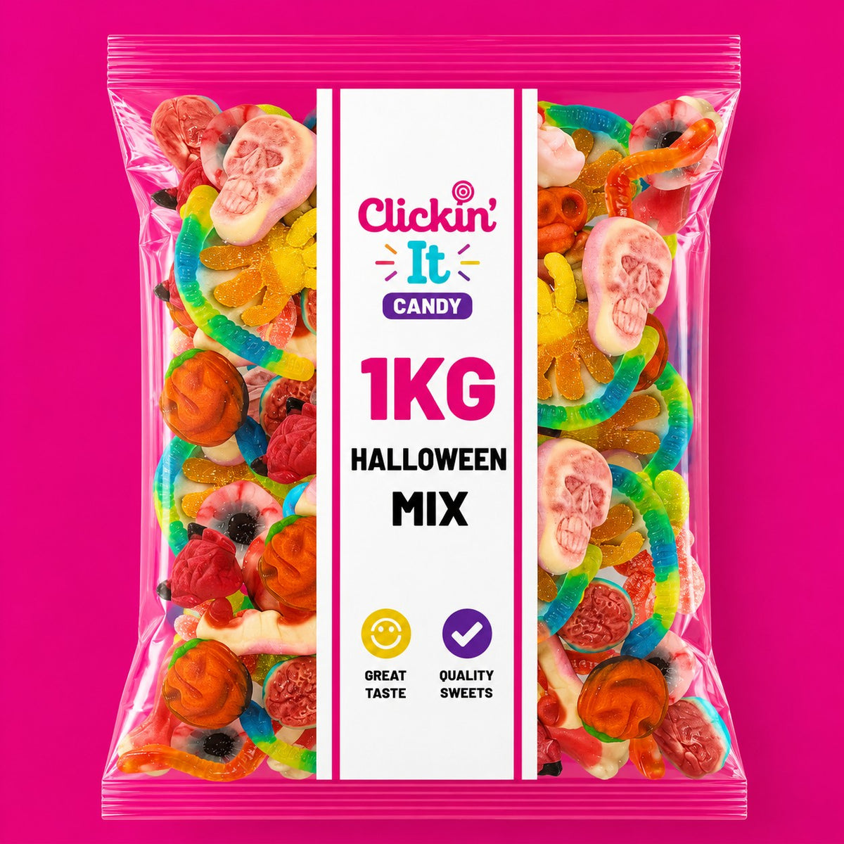 🎃 1KG Halloween Pick & Mix – A Bag Full of Frightfully Good Sweets! 👻🍬