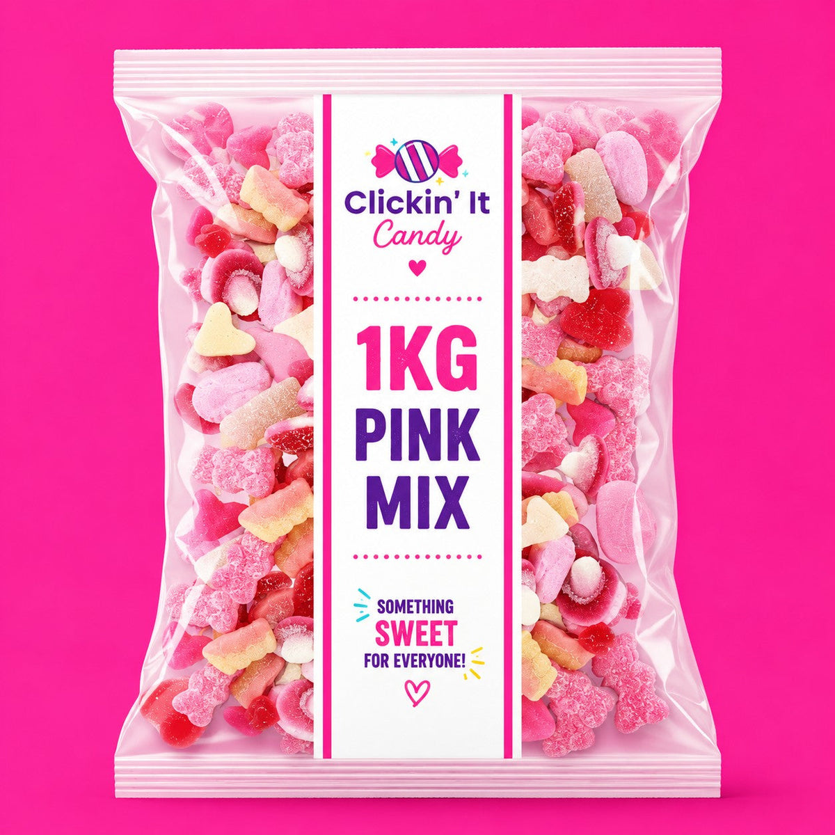 Pink Mix 1KG Grab Bag - Pick & Mix
