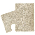 OLIVIA ROCCO Como 2-Piece Natural Bath Mat And Pedestal Set Non-Slip Super Absorbent