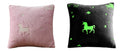 OLIVIA ROCCO Unicorn Glow In The Dark Teddy Duvet Set Pink For Kids OEKO-TEX Certified
