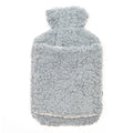 OLIVIA ROCCO Teddy Fleece Hot Water Bottle With Pocket Hand Warmer 2L Natural Rubber UK