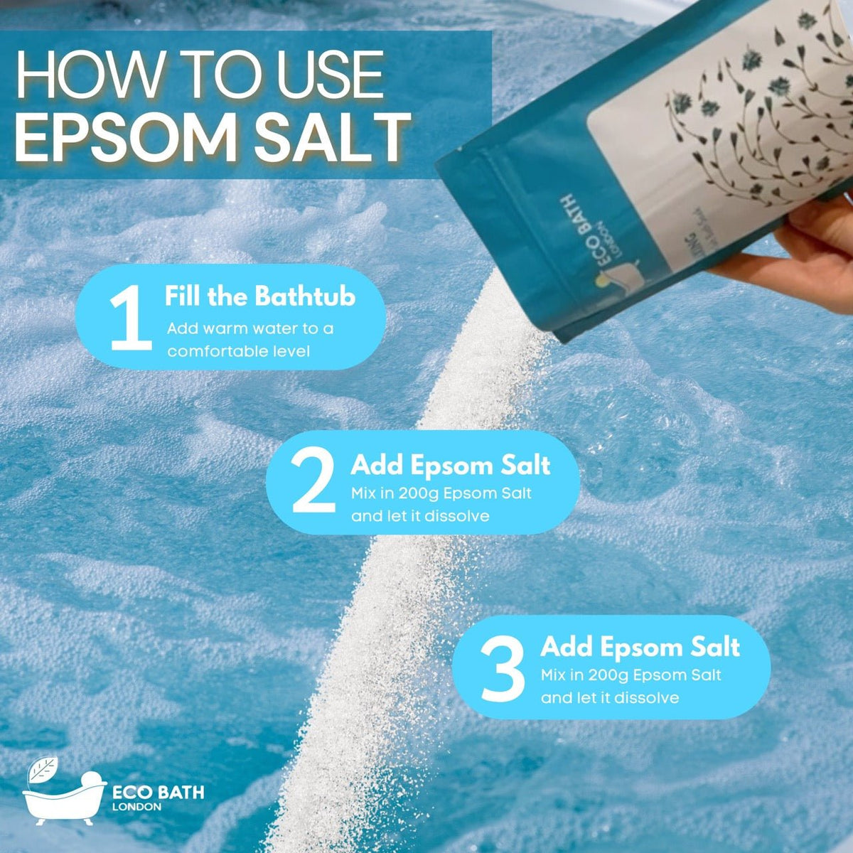 Eco Bath London Relaxing Epsom Salt Bath Soak - Pouch