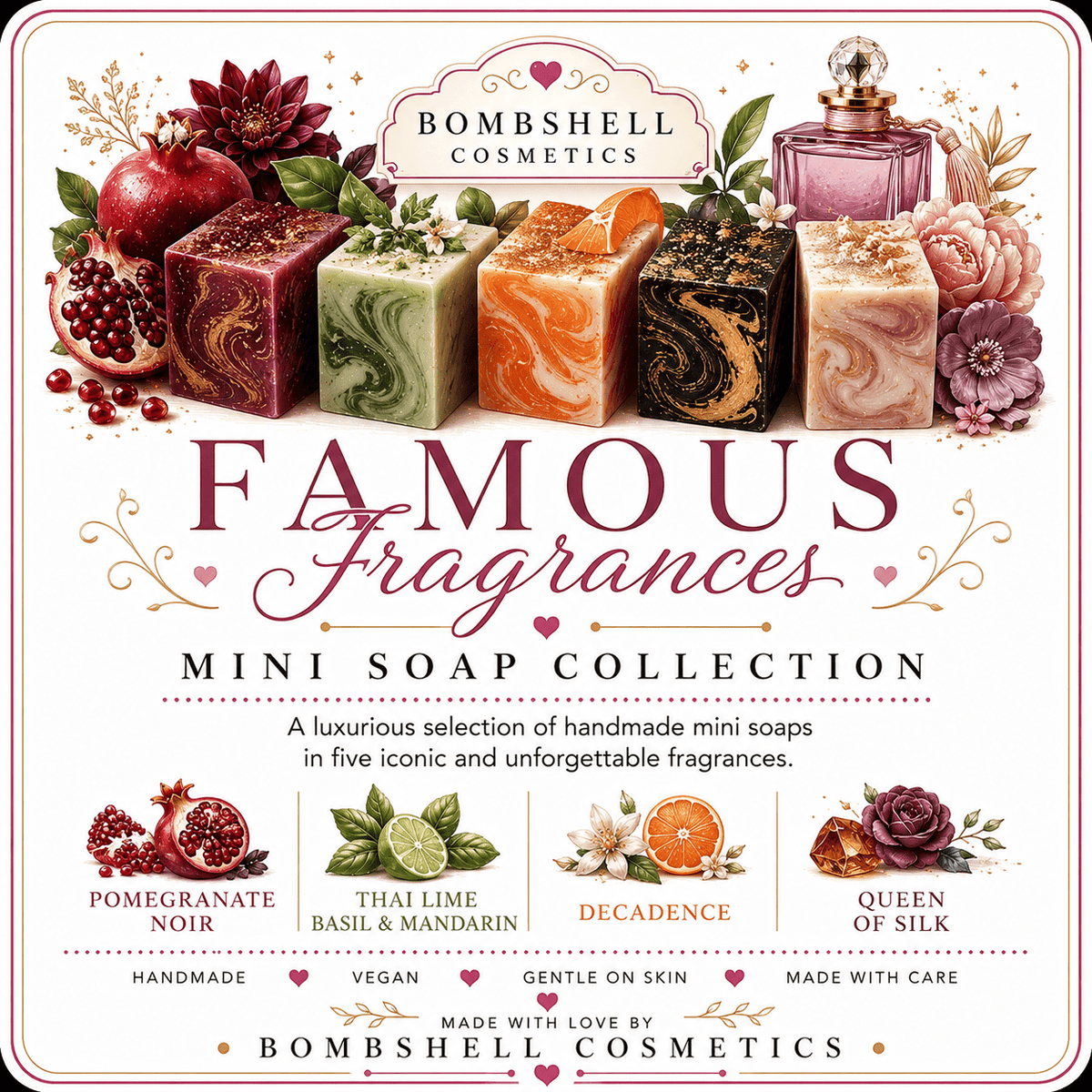 Mini Soap Gift Collection - Famous Fragrances