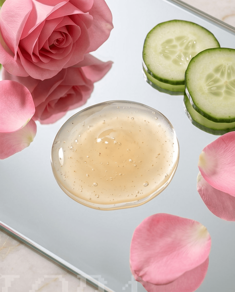 Rose & Cucumber Hydrating Face Serum | Hyaluronic Acid Serum for Soft, Radiant Skin