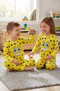 Kids Official SpongeBob SquarePants Pyjamas Boys Girls Full Length Set